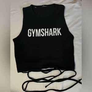 GYMSHARK Tie Crop Top with String